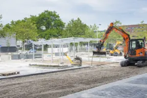 De winkelwagentjes kunnen bijna droog staan